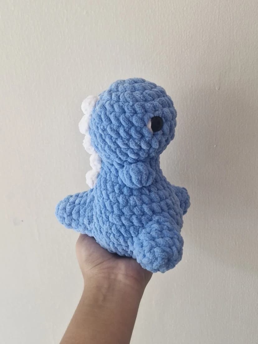 Milo the Soft Blue Dinosaur